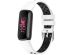 iMoshion Bracelet sportif en silicone Fitbit Luxe - Blanc/Noir