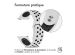 iMoshion Bracelet sportif en silicone - Connexion universelle de 20 mm - Blanc / Noir