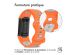 iMoshion Bracelet sportif en silicone Fitbit Charge 5 / Charge 6 - Orange / Gris