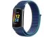 iMoshion Bracelet en nylon Fitbit Charge 5 / Charge 6 - Taille S - Bleu foncé