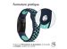 iMoshion Bracelet sportif en silicone Fitbit Inspire - Bleu foncé  /  Menthe verte