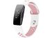 iMoshion Bracelet sportif en silicone Fitbit Inspire - Blanc  /  Rose