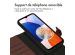 Accezz Étui de téléphone portefeuille en cuir de qualité supérieure 2 en 1 Samsung Galaxy A14 (5G/4G) - Brun