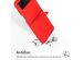 Accezz Coque Liquid Silicone Samsung Galaxy Z Flip 4 - Rouge