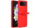 Accezz Coque Liquid Silicone Samsung Galaxy Z Flip 4 - Rouge