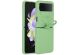 Accezz Coque Liquid Silicone Samsung Galaxy Z Flip 4 - Vert