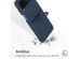 Accezz Coque Liquid Silicone Samsung Galaxy Z Flip 4 - Bleu foncé