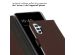 Selencia Étui de téléphone portefeuille en cuir véritable Samsung Galaxy A54 (5G) - Brun
