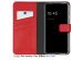 Selencia Étui de téléphone portefeuille en cuir véritable Samsung Galaxy A54 (5G) - Rouge
