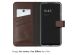 Selencia Étui de téléphone portefeuille en cuir véritable Samsung Galaxy A34 (5G) - Brun