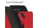 Selencia Étui de téléphone portefeuille en cuir véritable Samsung Galaxy A34 (5G) - Rouge