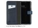 Selencia Étui de téléphone portefeuille en cuir véritable Samsung Galaxy A14 (5G) - Bleu
