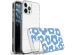 iMoshion Coque Design iPhone 12 (Pro) - Retro Blue Flowers