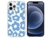 iMoshion Coque Design iPhone 13 Pro - Retro Blue Flowers