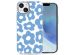 iMoshion Coque Design iPhone 14 - Retro Blue Flowers