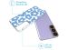 iMoshion Coque Design Samsung Galaxy S22 - Retro Blue Flowers