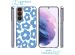 iMoshion Coque Design Samsung Galaxy S22 - Retro Blue Flowers