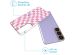 iMoshion Coque Design Samsung Galaxy S22 - Retro Pink Check