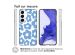 iMoshion Coque Design Samsung Galaxy S23 Plus - Retro Blue Flowers