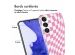 iMoshion Coque Design Samsung Galaxy S23 Plus - Retro Pink Check