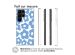 iMoshion Coque Design Samsung Galaxy S23 Ultra - Retro Blue Flowers