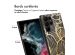 iMoshion Coque Design Samsung Galaxy S23 Ultra - Feuilles / Noir