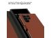 Selencia Étui de téléphone portefeuille en cuir véritable Samsung Galaxy S23 Ultra - Brun clair