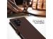 Selencia Étui de téléphone portefeuille en cuir véritable Samsung Galaxy S23 Ultra - Brun