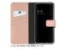 Selencia Étui de téléphone portefeuille en cuir véritable Samsung Galaxy S23 Plus - Dusty Pink