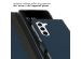 Selencia Étui de téléphone portefeuille en cuir véritable Samsung Galaxy S23 Plus - Bleu