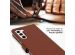 Selencia Étui de téléphone portefeuille en cuir véritable Samsung Galaxy S23 Plus - Brun clair