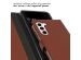 Selencia Étui de téléphone portefeuille en cuir véritable Samsung Galaxy S23 Plus - Brun clair