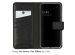 Selencia Étui de téléphone portefeuille en cuir véritable Samsung Galaxy S23 Plus - Noir