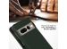 Selencia Étui de téléphone portefeuille en cuir véritable Google Pixel 7 Pro - Vert
