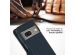 Selencia Étui de téléphone portefeuille en cuir véritable Google Pixel 7 - Bleu