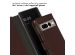 Selencia Étui de téléphone portefeuille en cuir véritable Google Pixel 7 Pro - Brun