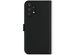Selencia Étui de téléphone portefeuille en cuir véritable Galaxy A32 (4G) - Noir