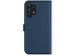 Selencia Étui de téléphone portefeuille en cuir véritable Galaxy A32 (4G) - Bleu