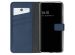 Selencia Étui de téléphone portefeuille en cuir véritable Galaxy A32 (4G) - Bleu