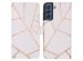 iMoshion Coque silicone design Galaxy S21 FE - White Graphic
