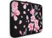 iMoshion Universele Design Sacoche 13 pouces - Blossom Watercolor Black
