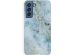 Selencia Coque Maya Fashion Samsung Galaxy S21 FE - Marble Blue