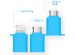 iMoshion 3-in-1 Ventilateur pour smartphones Lightning, USB-C & Micro-USB - Bleu