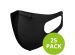 Blackspade 25 pack - Masque lavable unisexe adulte - Coton réutilisable et extensible - Noir