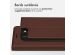 Accezz Étui de téléphone Slim Folio en cuir de qualité supérieure iPhone SE (2022 / 2020) / 8 / 7 / 6(s) - Brun