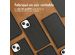 Accezz Étui de téléphone Slim Folio en cuir de qualité supérieure iPhone 13 Mini - Noir
