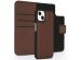 Accezz Étui de téléphone portefeuille en cuir de qualité supérieure 2 en 1 iPhone 13 Mini - Brun