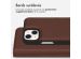 Accezz Étui de téléphone portefeuille en cuir de qualité supérieure 2 en 1 iPhone 13 - Brun