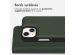 Accezz Étui de téléphone portefeuille en cuir de qualité supérieure 2 en 1 iPhone 13 - Vert