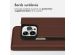 Accezz Étui de téléphone Slim Folio en cuir de qualité supérieure iPhone 13 Pro - Brun